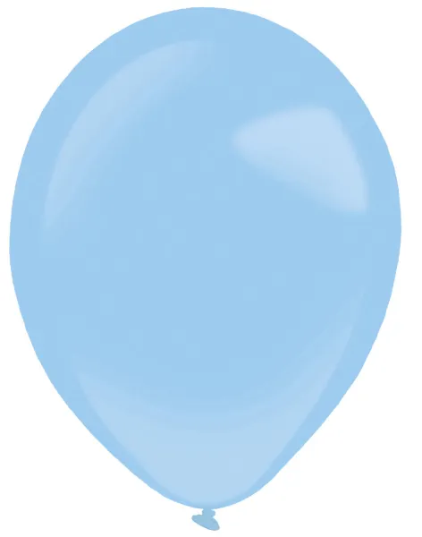 50 palloncini in lattice blu pastello 27,5 cm