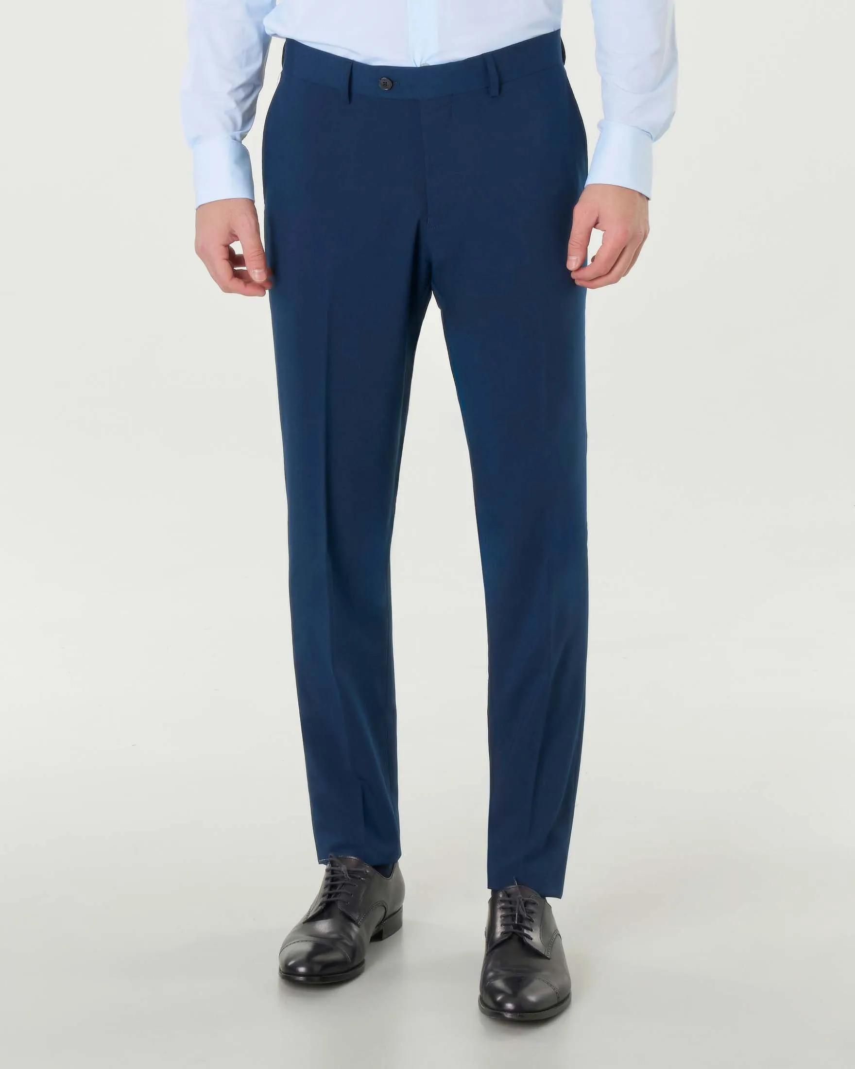 Abito blu in misto viscosa stretch