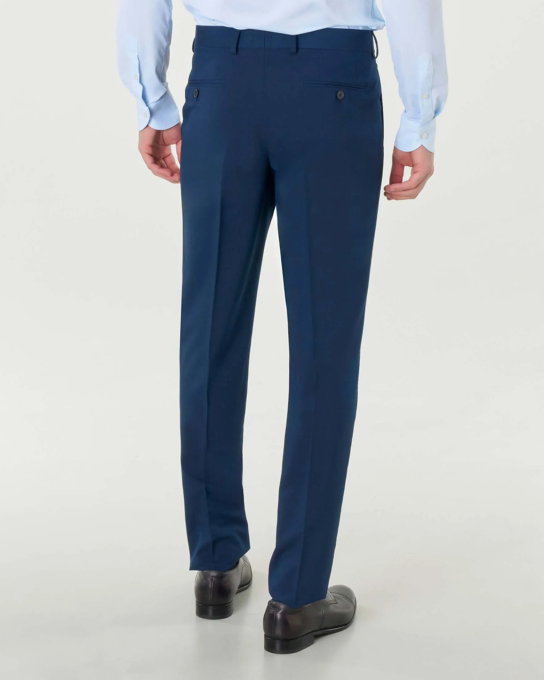 Abito blu in misto viscosa stretch