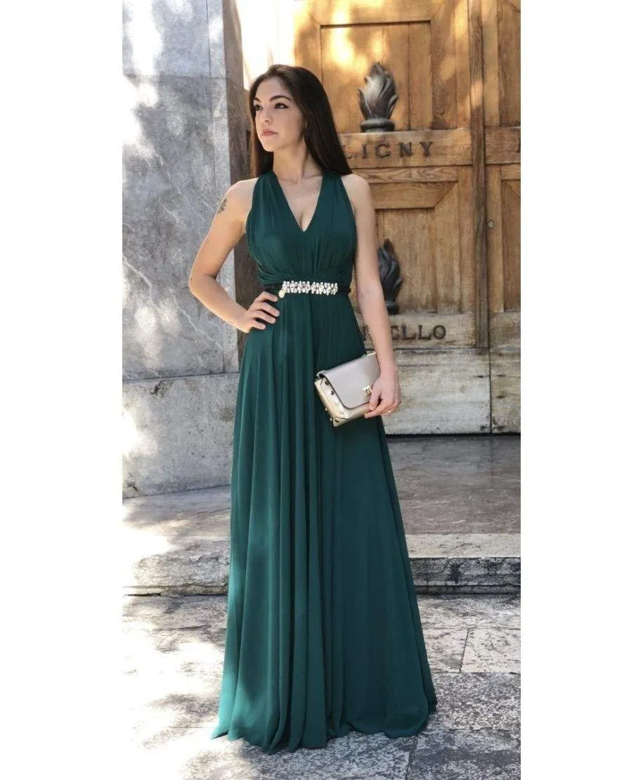 Abito - da Cerimonia - Verde - Lungo