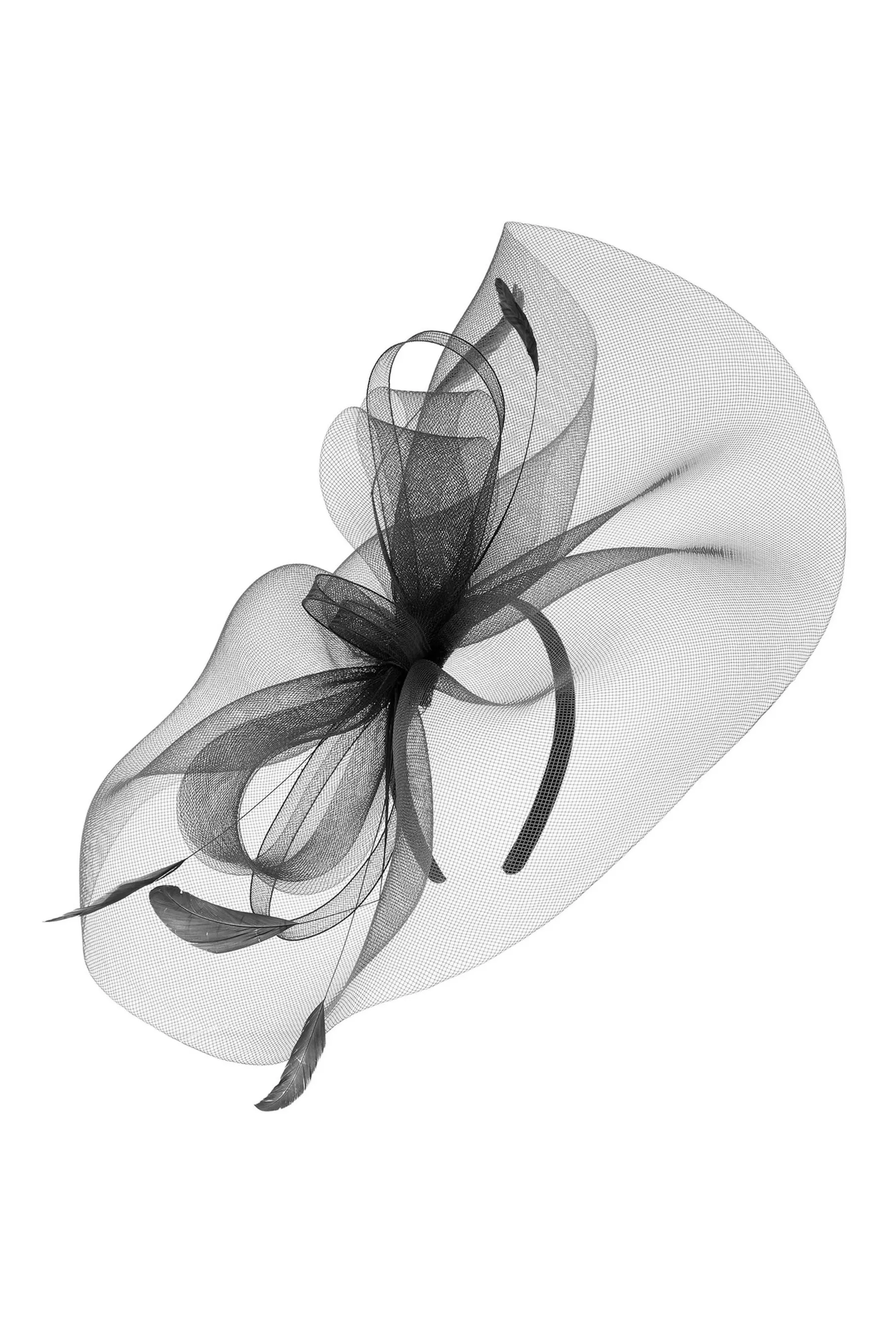 Accessorize Fiocco Rhea Fascinator - Fascia per capelli oversize con veletta