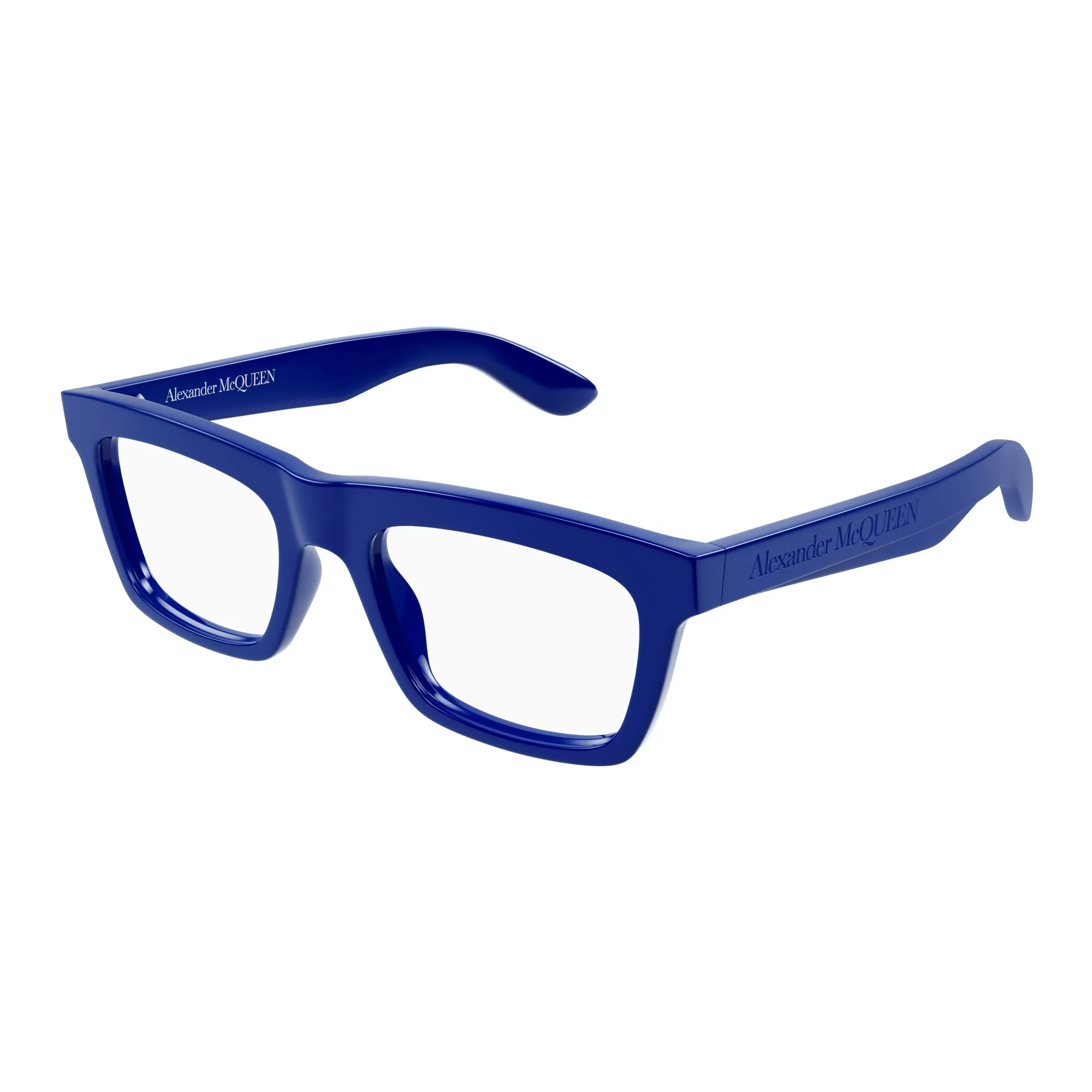   Alexander McQueen AM0423O - 004 Blu | Occhiale Da Vista Uomo 