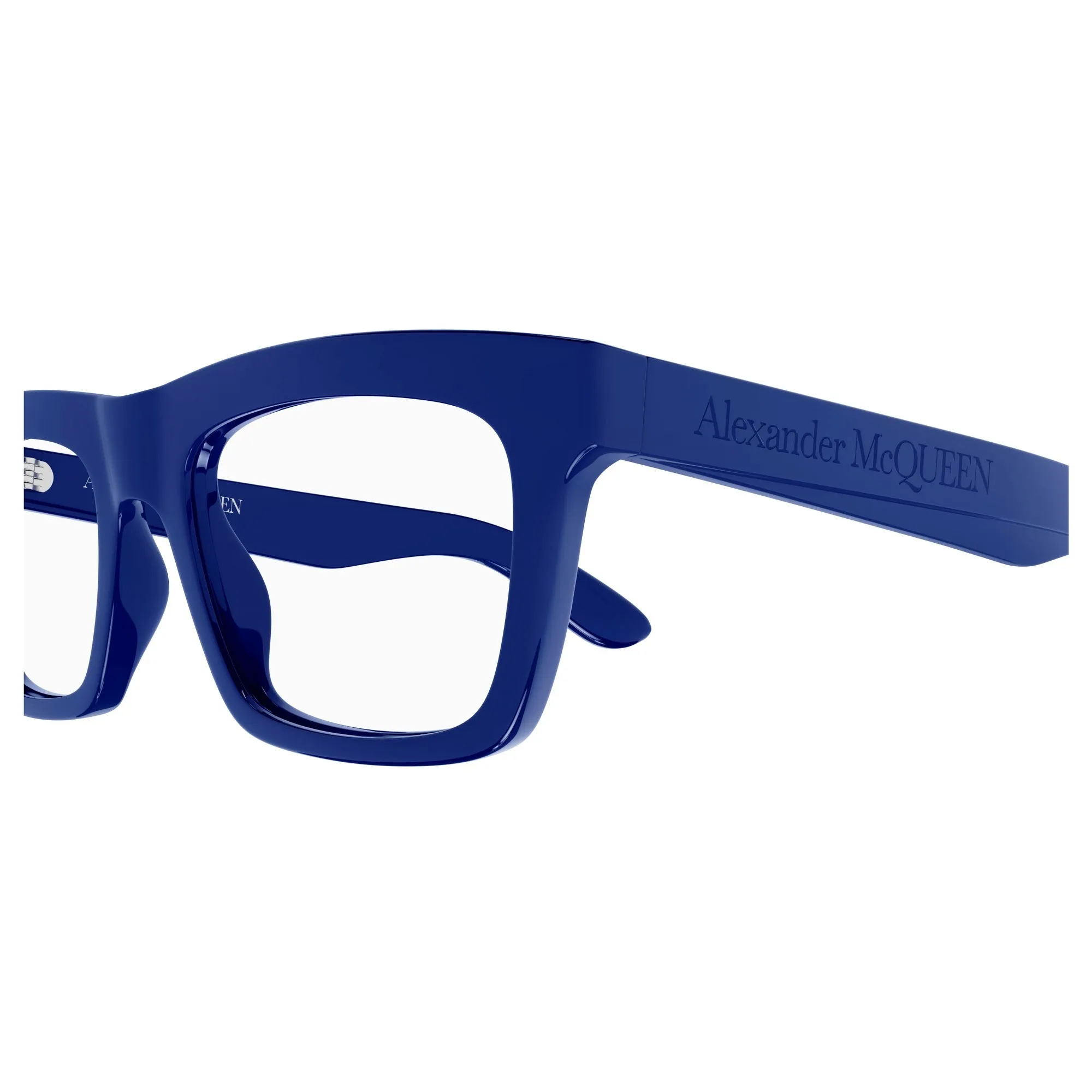   Alexander McQueen AM0423O - 004 Blu | Occhiale Da Vista Uomo 