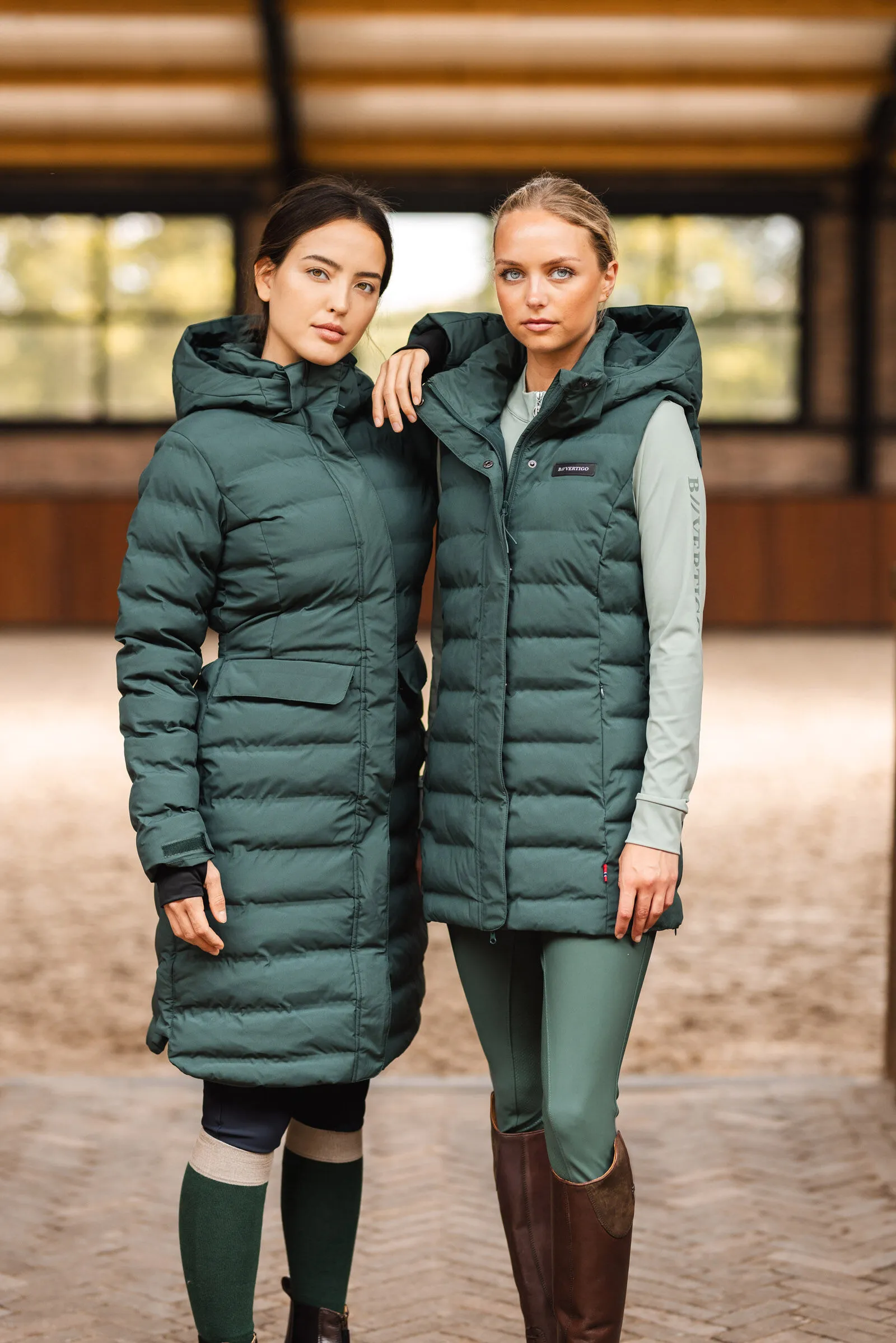 B Vertigo Celeste Gilet impermeabile