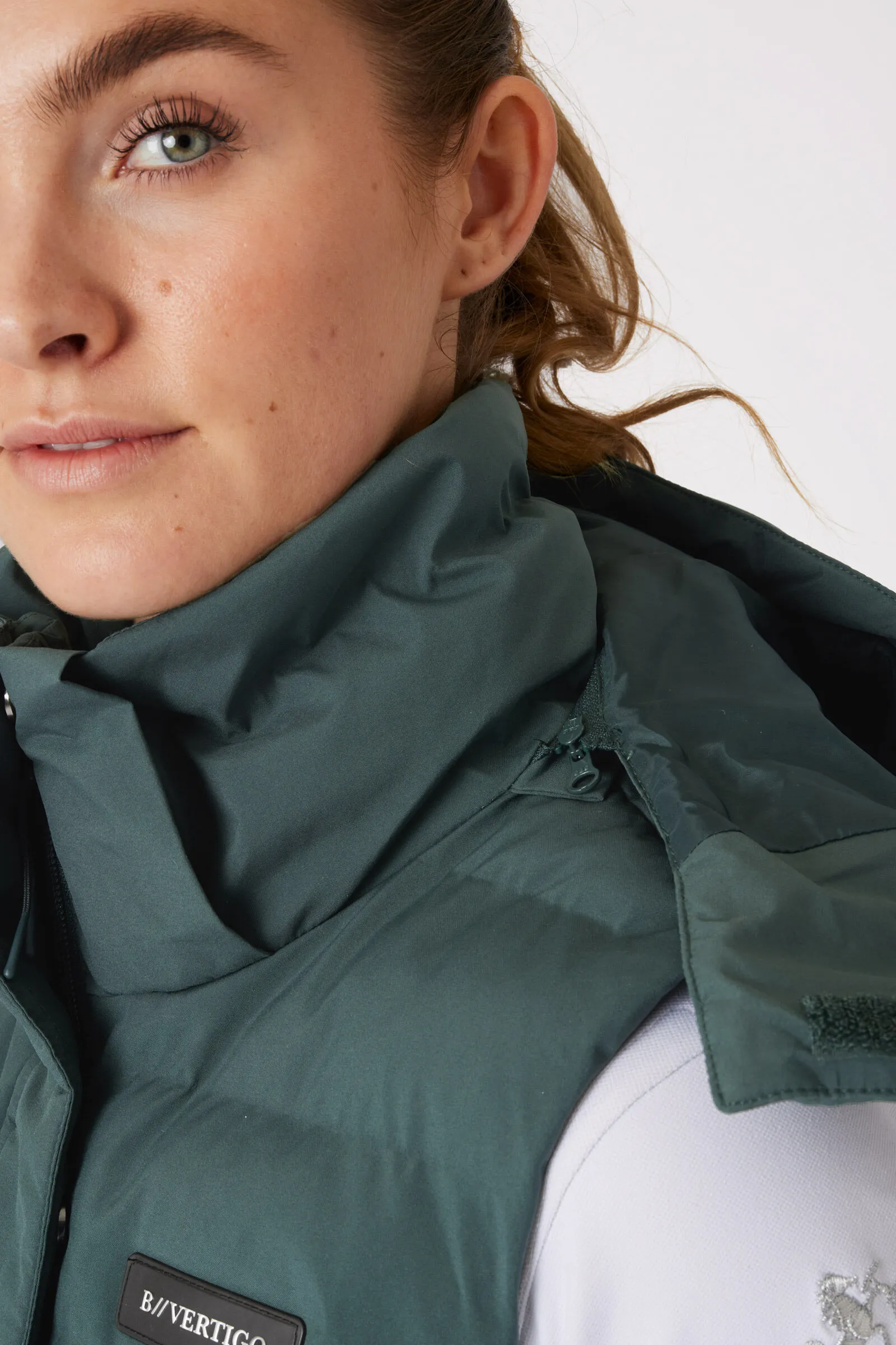 B Vertigo Celeste Gilet impermeabile