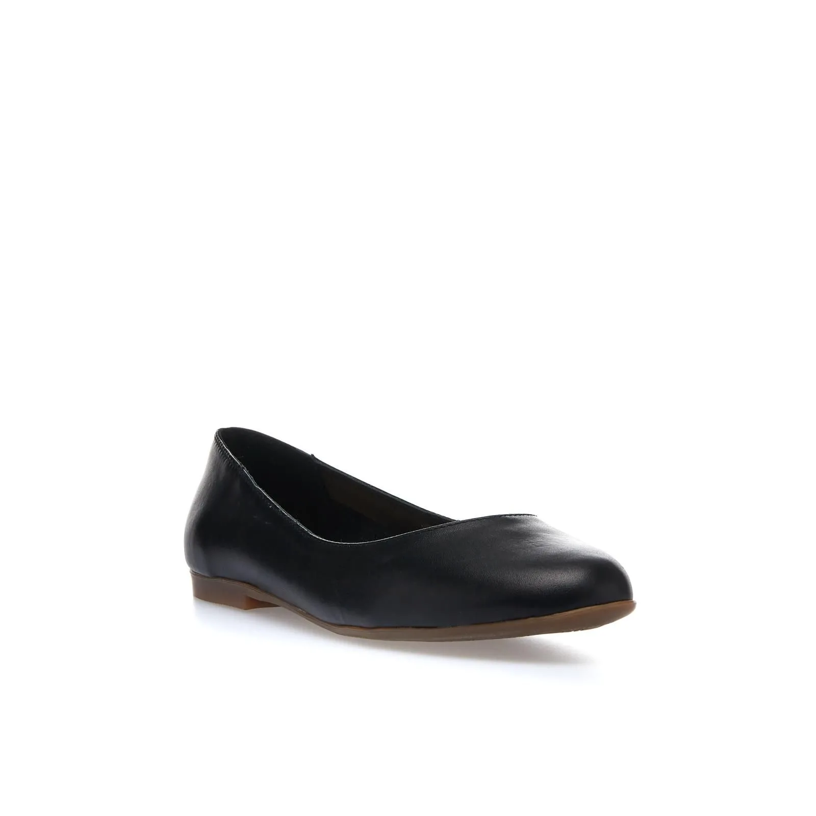Ballerine nere in pelle