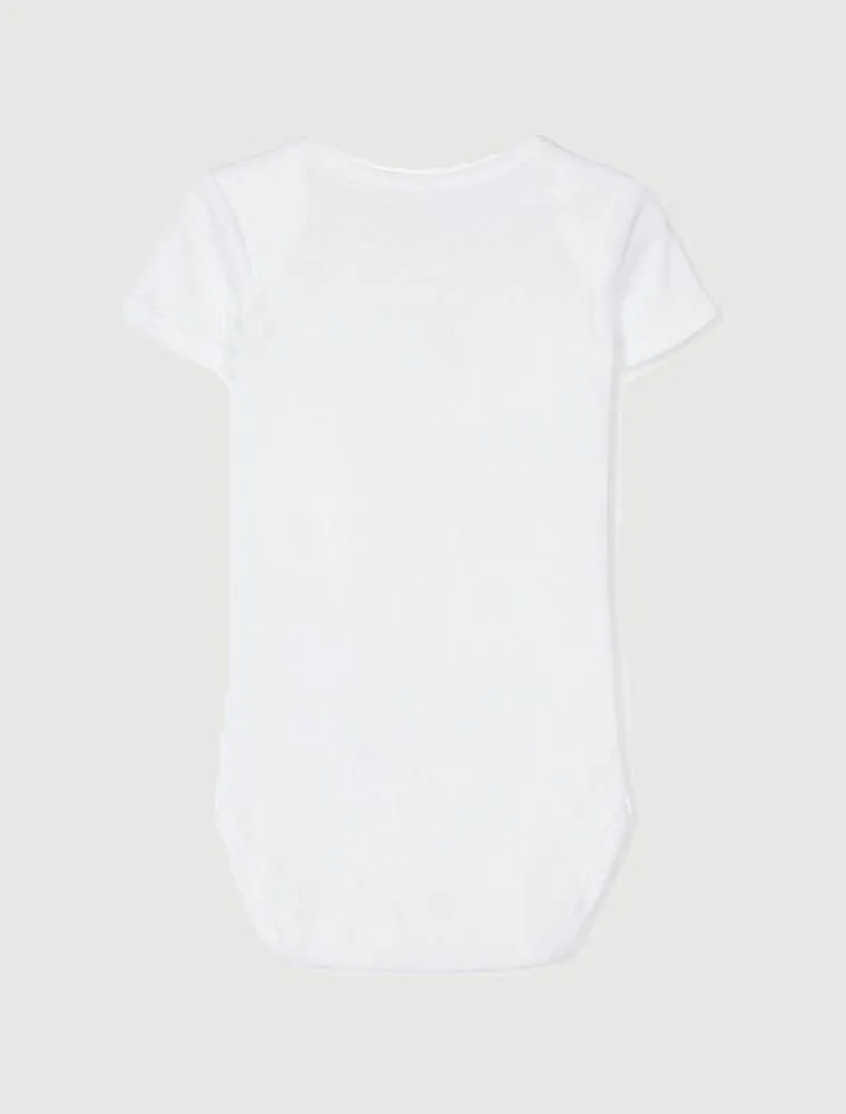 Body Intimo Manica Corta Name It - Bianco Azzurro