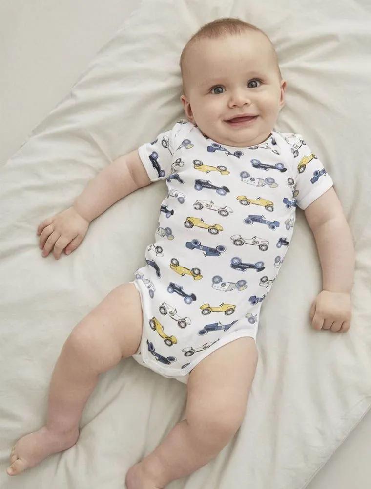 Body Intimo Manica Corta Name It - Bianco Azzurro