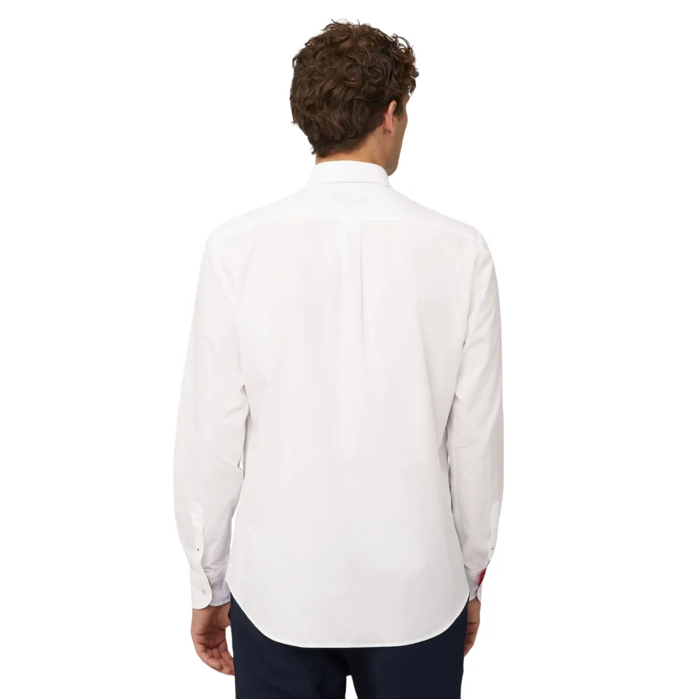 Camicia Harmont Blaine in cotone con fasce bicolor