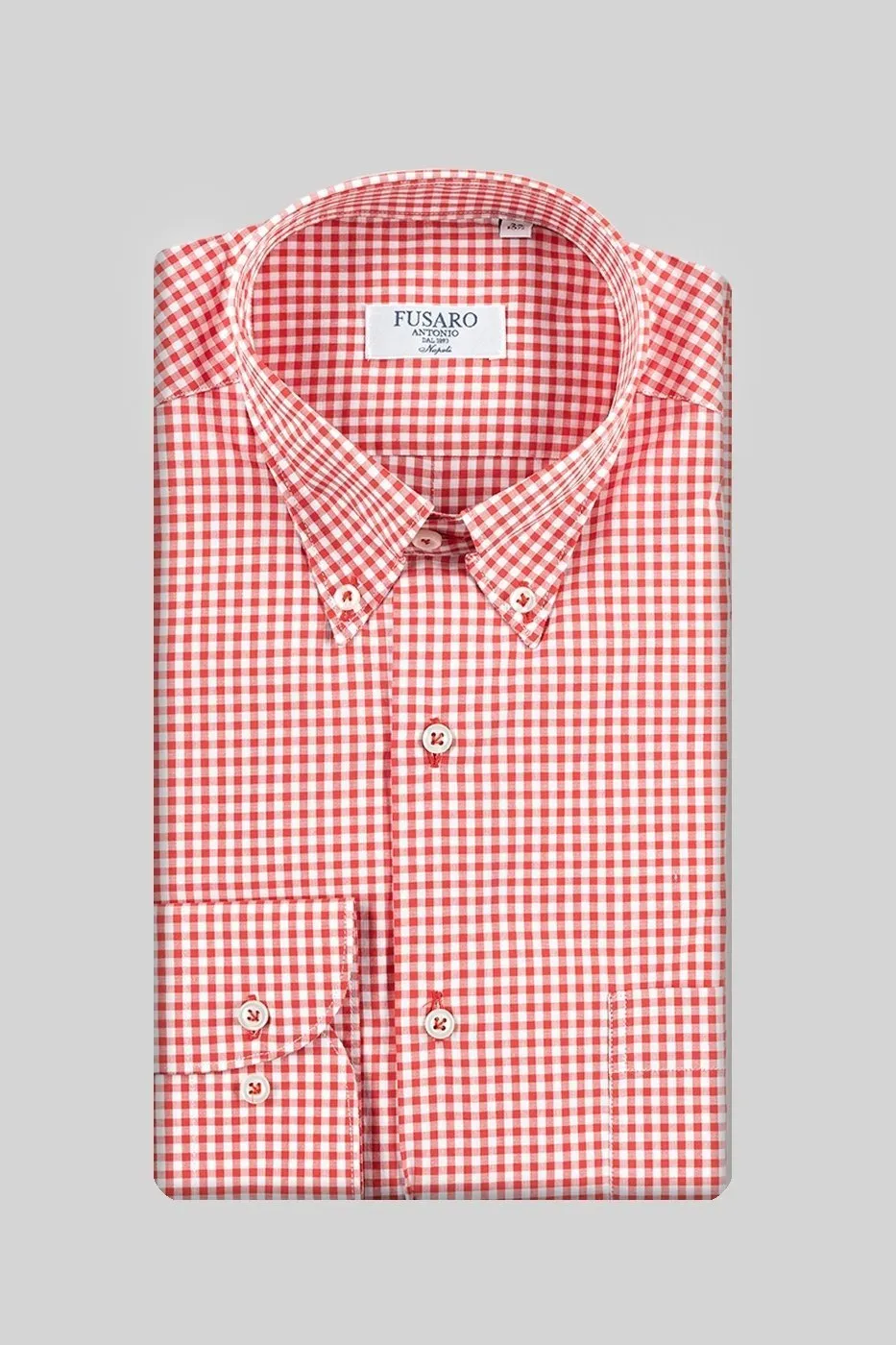 Camicia Regular micro quadro button down - Descartes