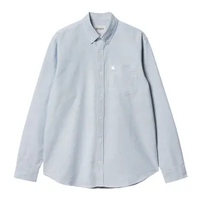 Camicia Uomo Carhartt WIP L/S C-Logo Celeste