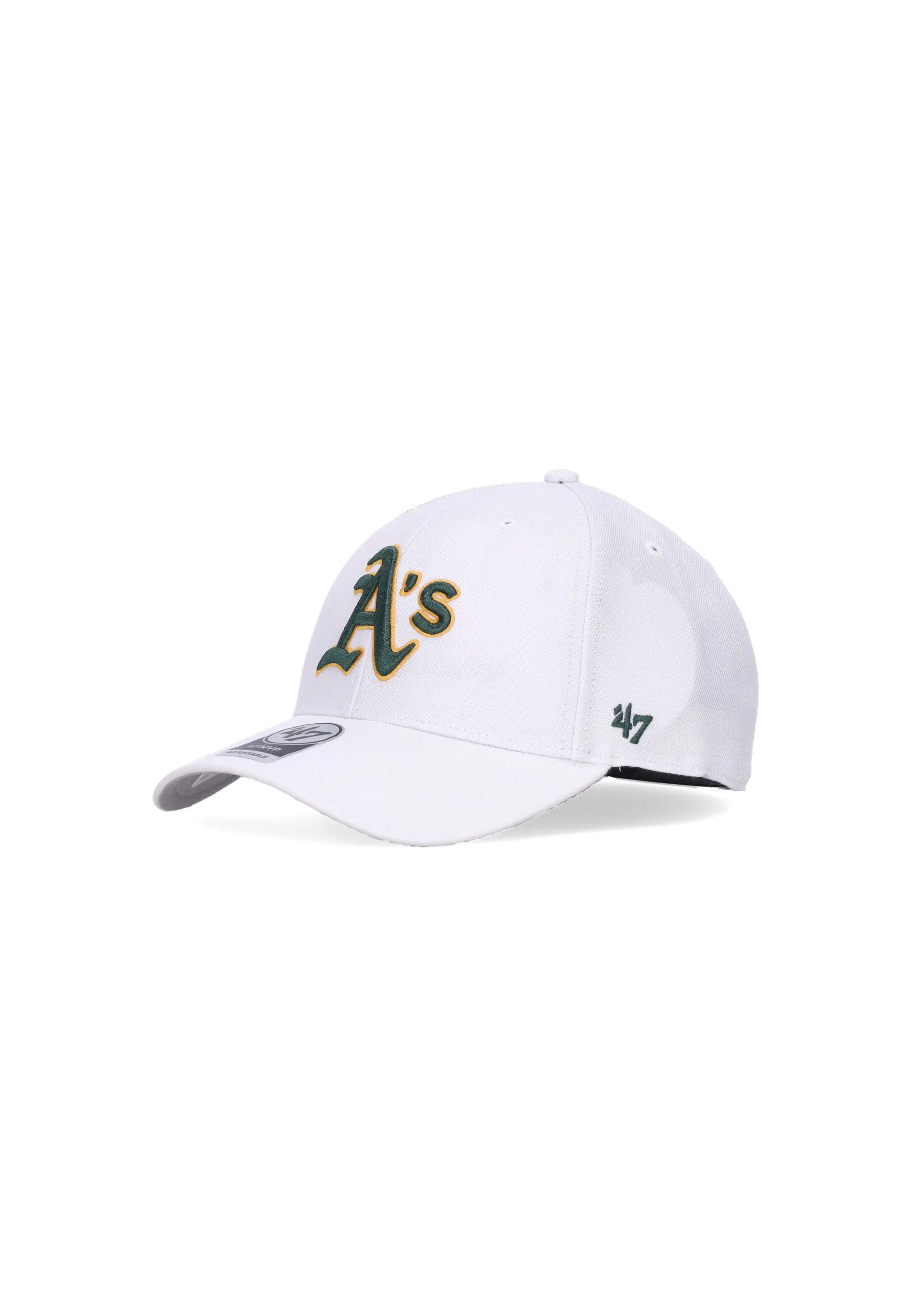 Cappellino Visiera Curva Uomo Mlb Mvp Oakath White/original Team Colors