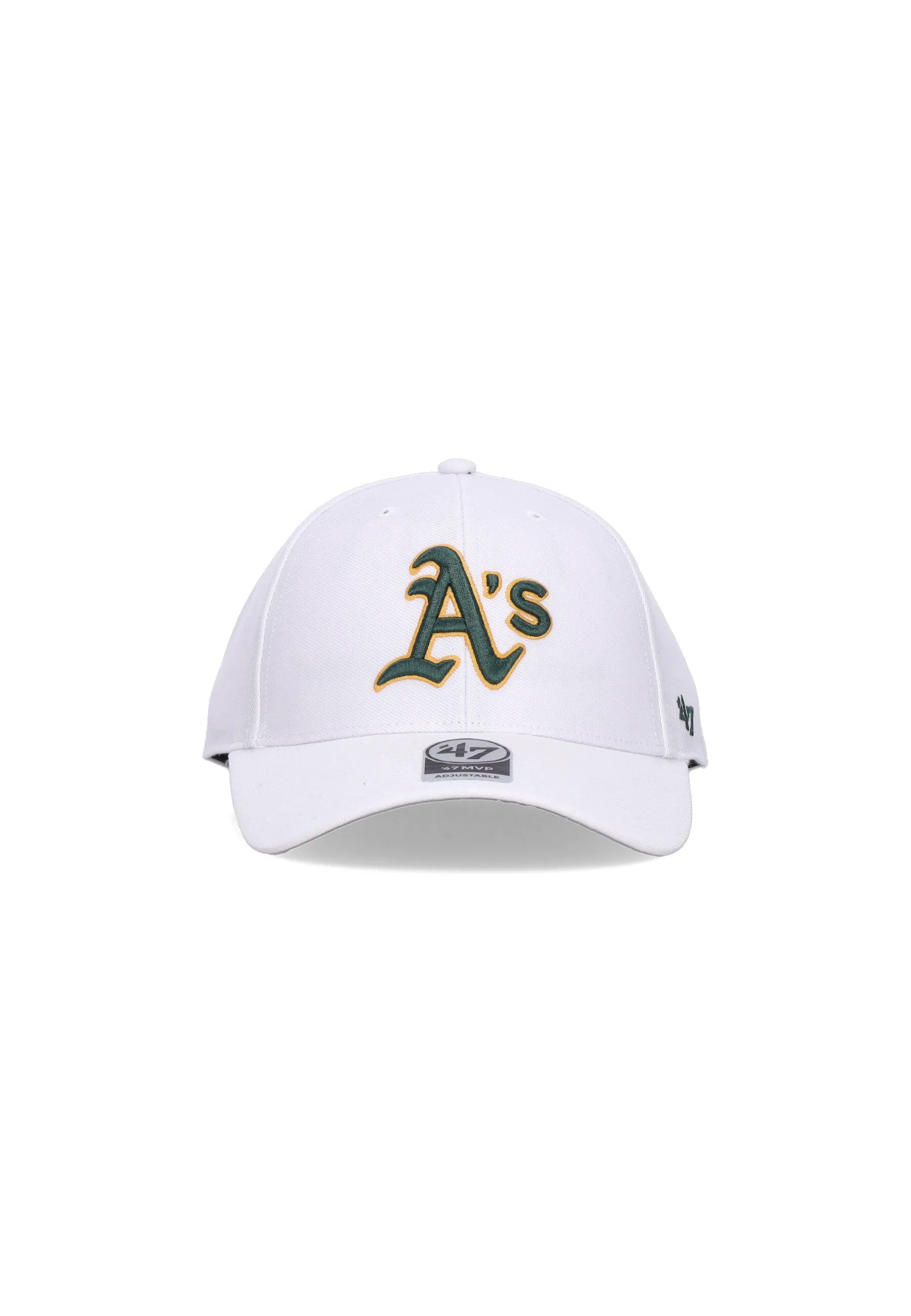 Cappellino Visiera Curva Uomo Mlb Mvp Oakath White/original Team Colors