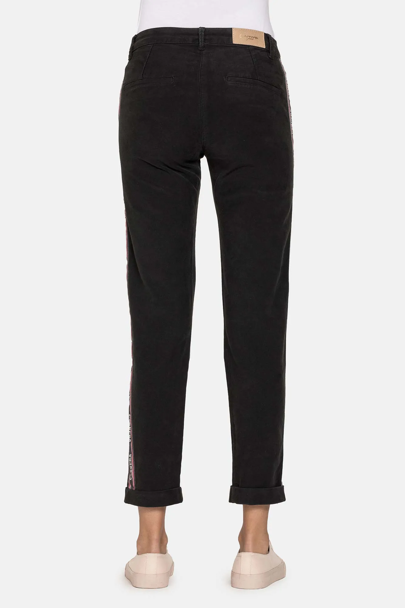 Carrera  ---------    ------------Pantalone in fustagno stretch - Nero