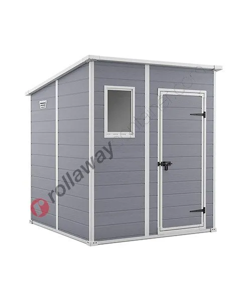 Casetta porta attrezzi in resina cm 183,5 x 185 x 200 Manor Pent 6x6