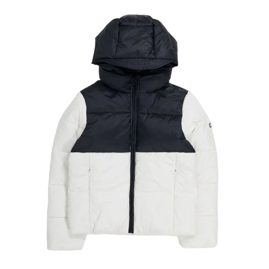 Champion Boys' hooded jacket 404832 WW036 white-black