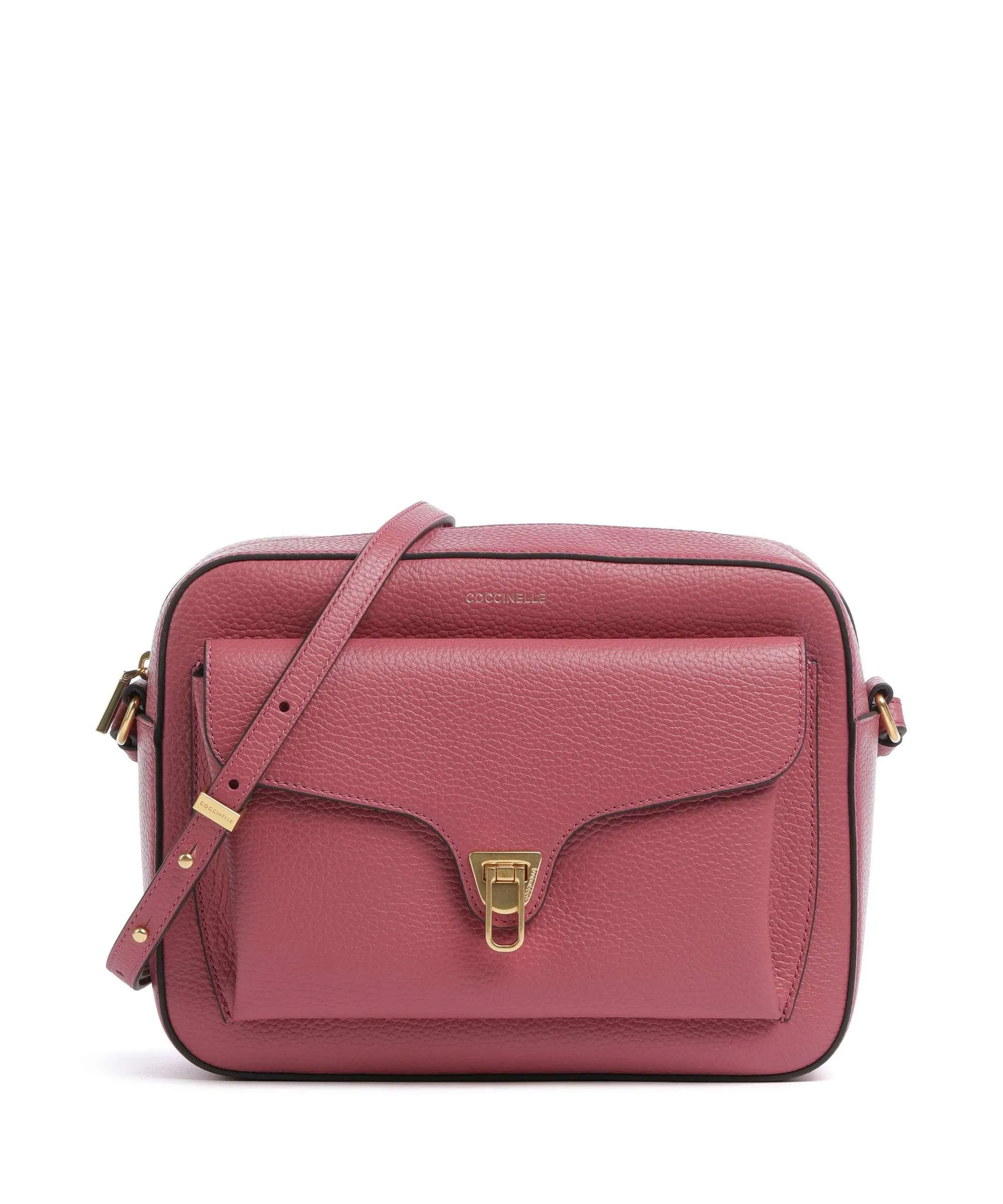  Coccinelle Beat Soft Borsa a tracolla pelle granulata rosa antico  