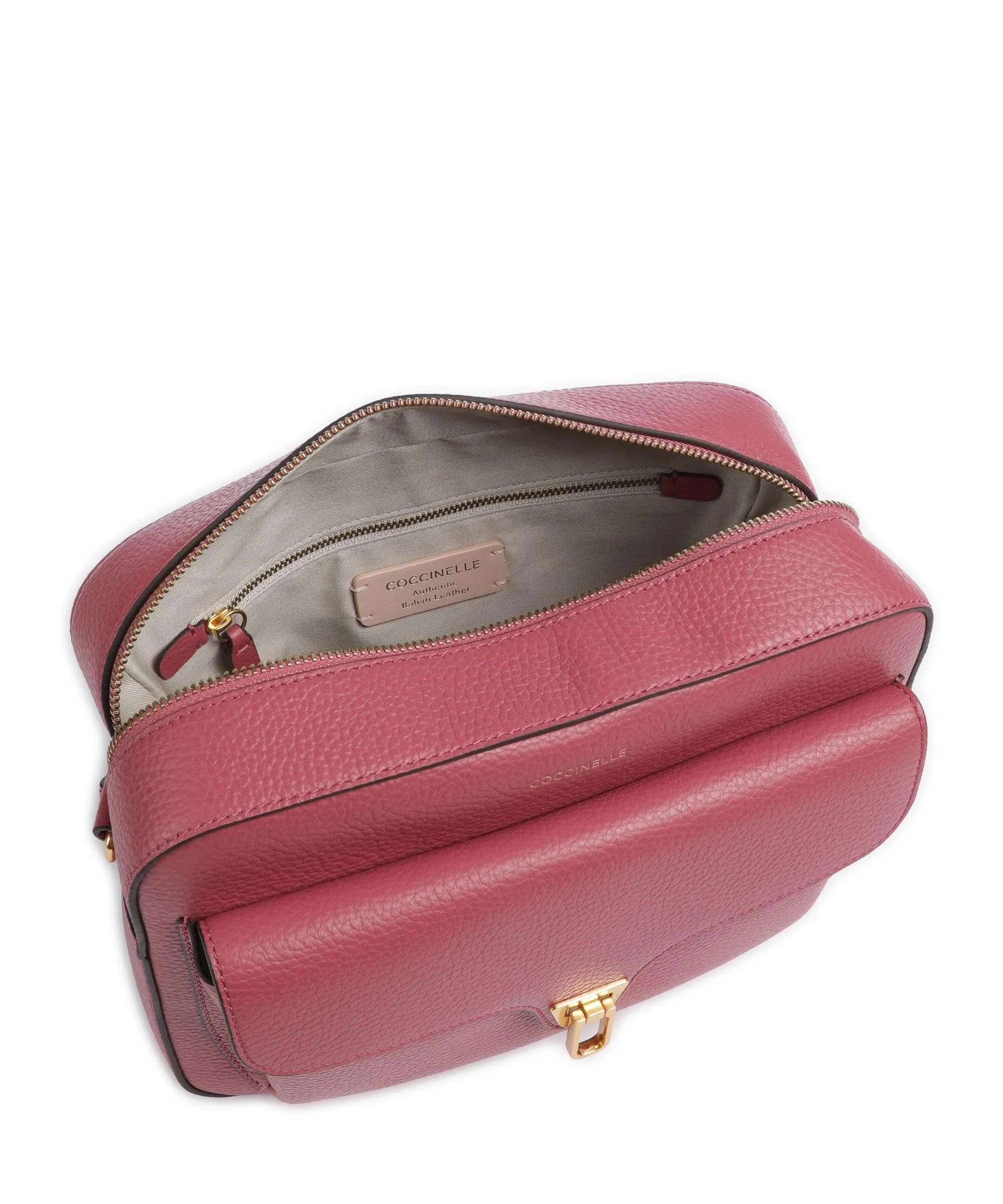  Coccinelle Beat Soft Borsa a tracolla pelle granulata rosa antico  