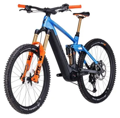 Cube Stereo Hybrid 160 HPC Actionteam 750 27.5 MTB elettrica full suspension Shimano XT 12S 750 Wh 27.5'' Blu Grigio Actionteam 
