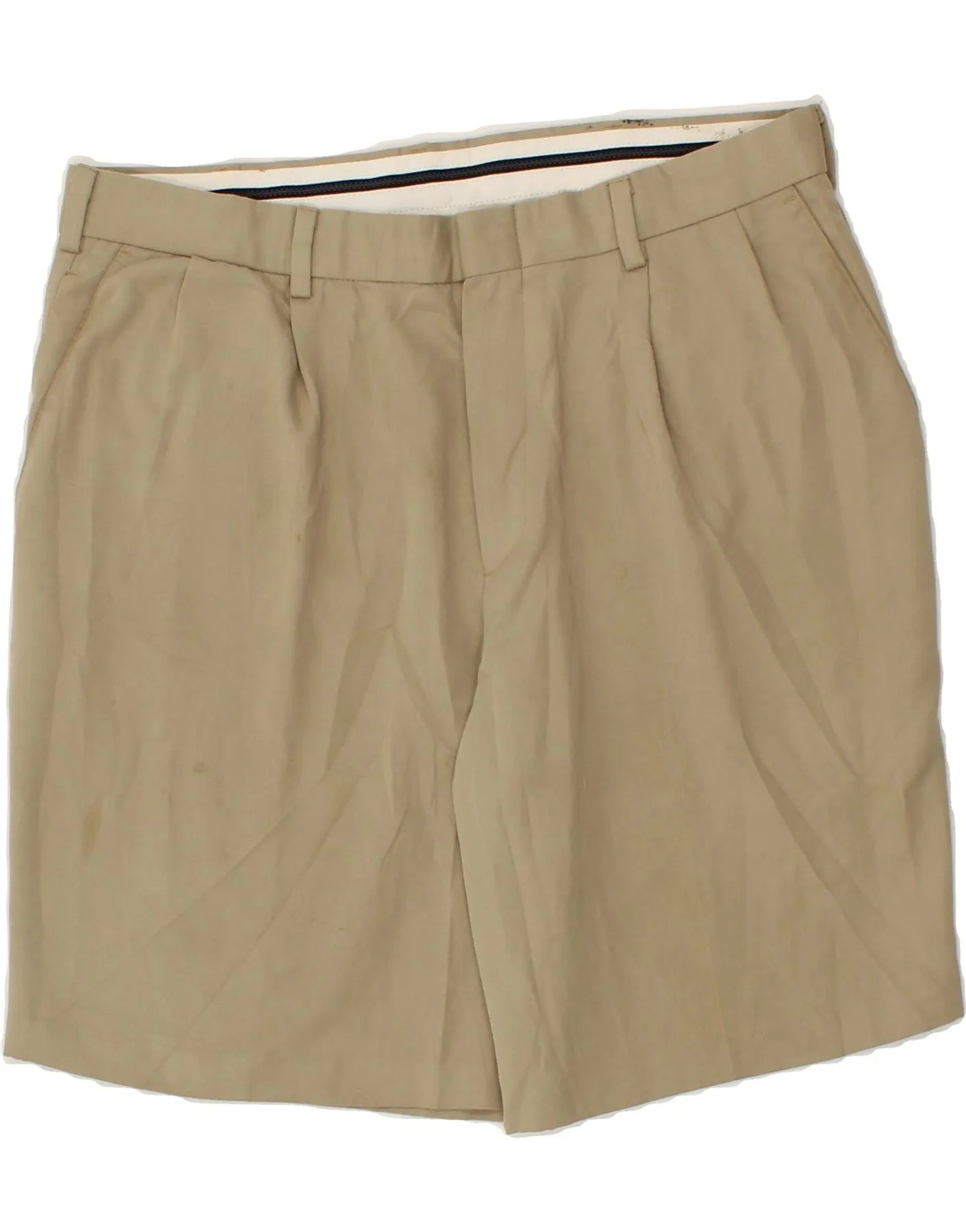 DOCKERS Mens Golf Chino Shorts W36 Large Beige Polyester