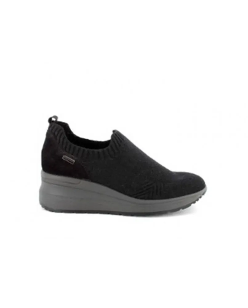 ENVAL SOFT 2760300 mocassini sneaker slip on zeppa nero memory TEX