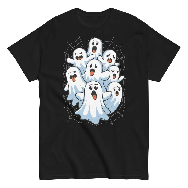 Fantasmi Divertenti su Ragnatela Halloween - MAGLIETTE