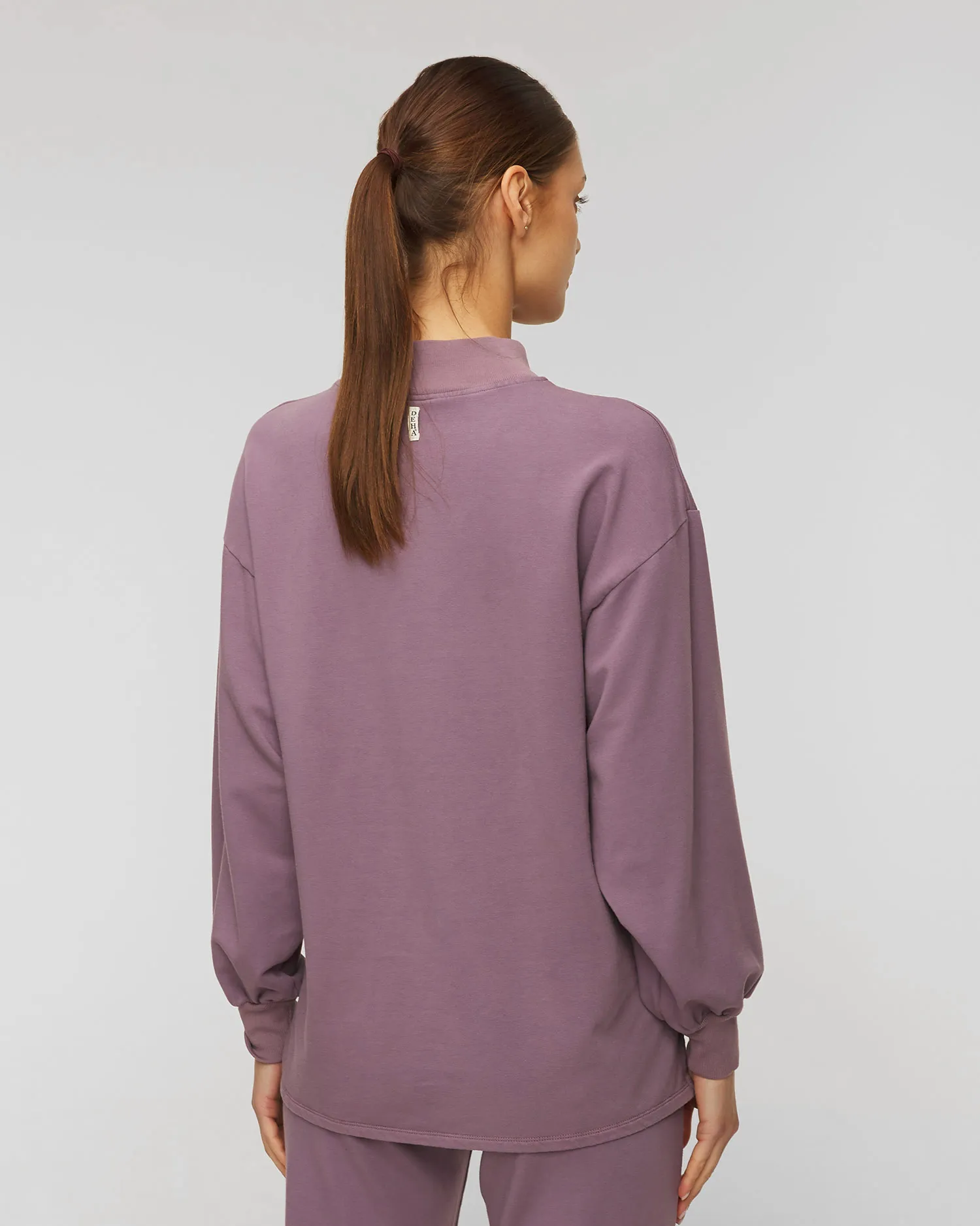 Felpa viola da donna Deha d93100-87422