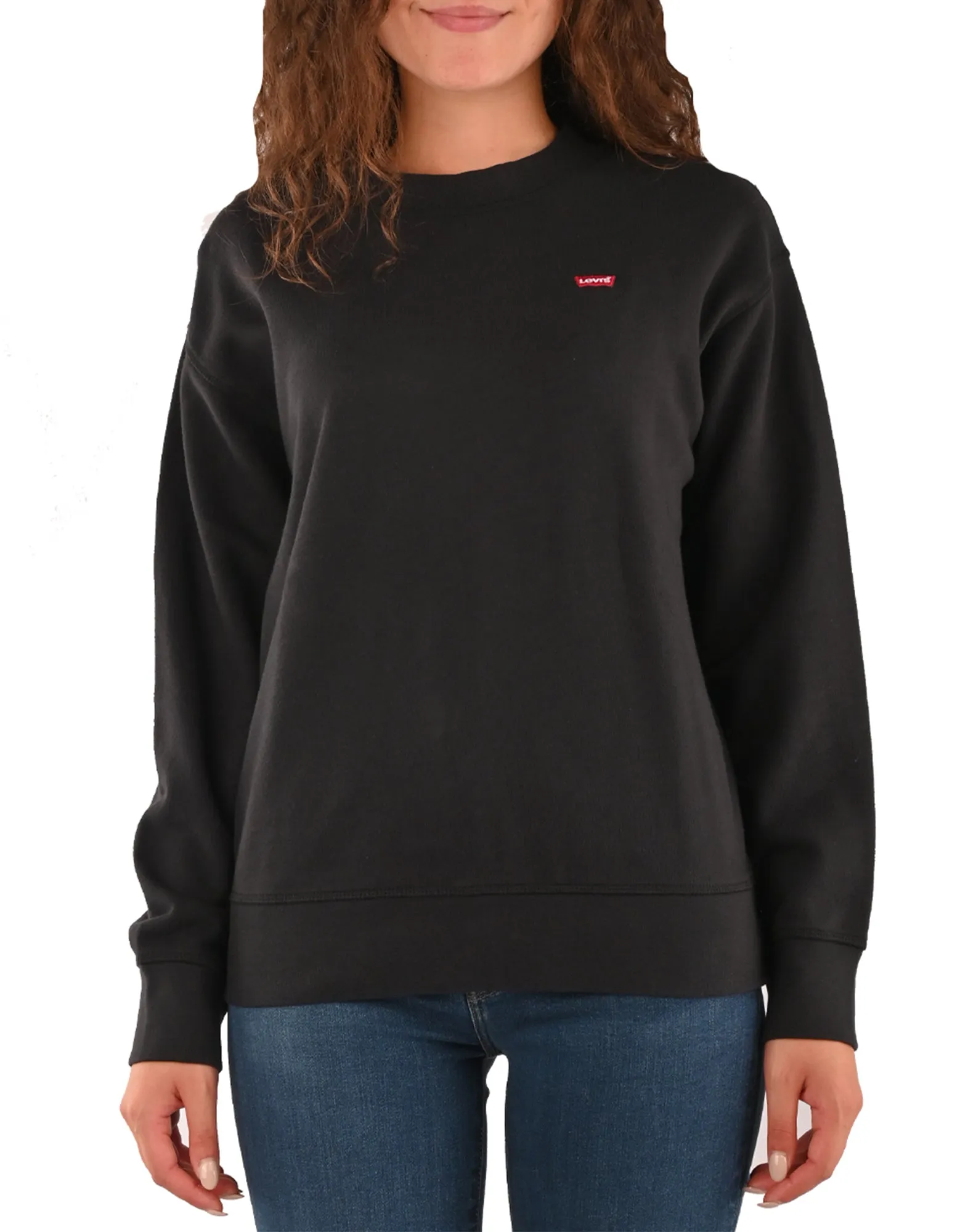 Felpe senza cappuccio Donna Levi's STANDARD CREW CAVIAR n.d. 24688-0006
