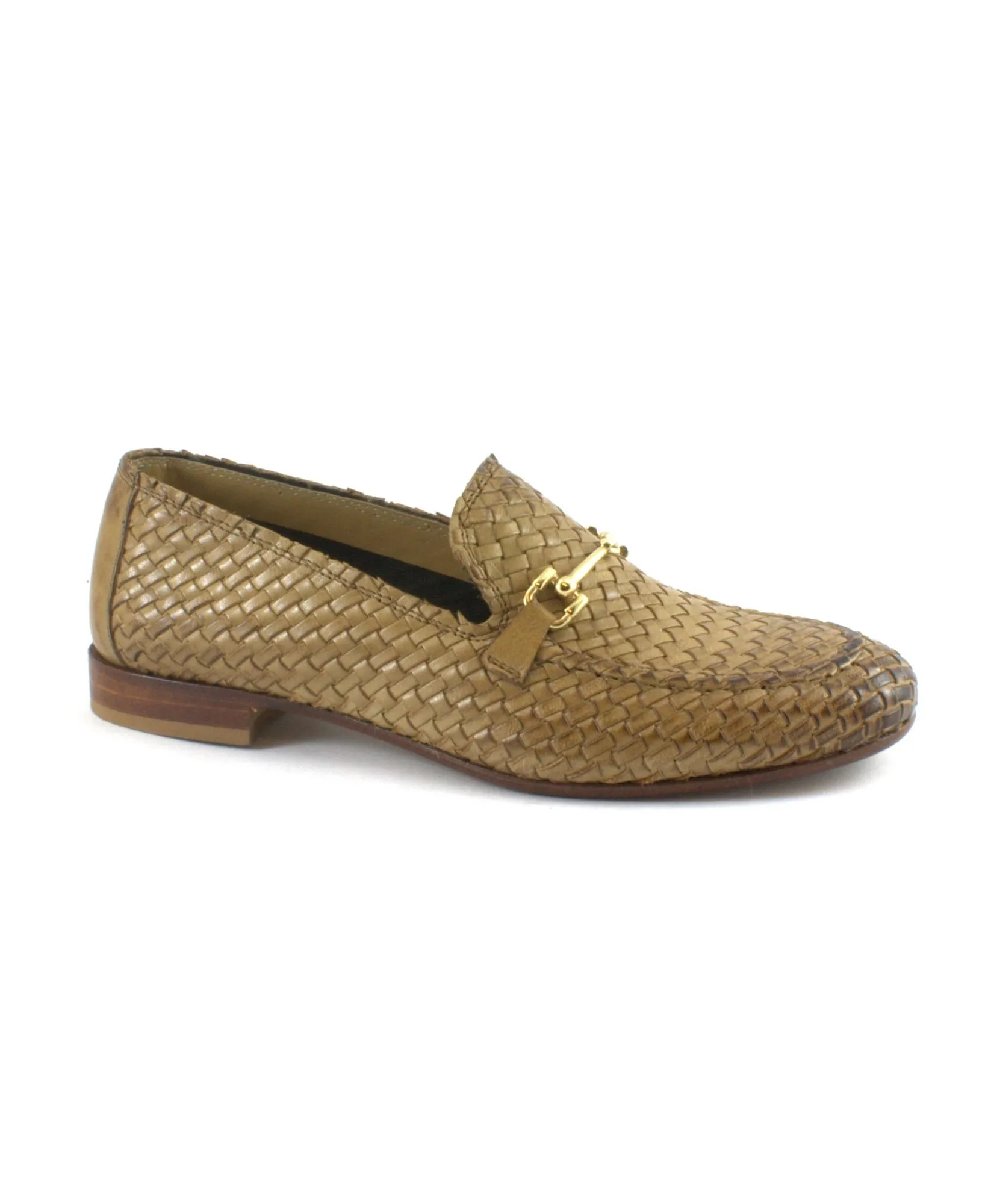 FRANCO FEDELE D594 tabacco cuoio scarpe donna mocassino pelle morsetto