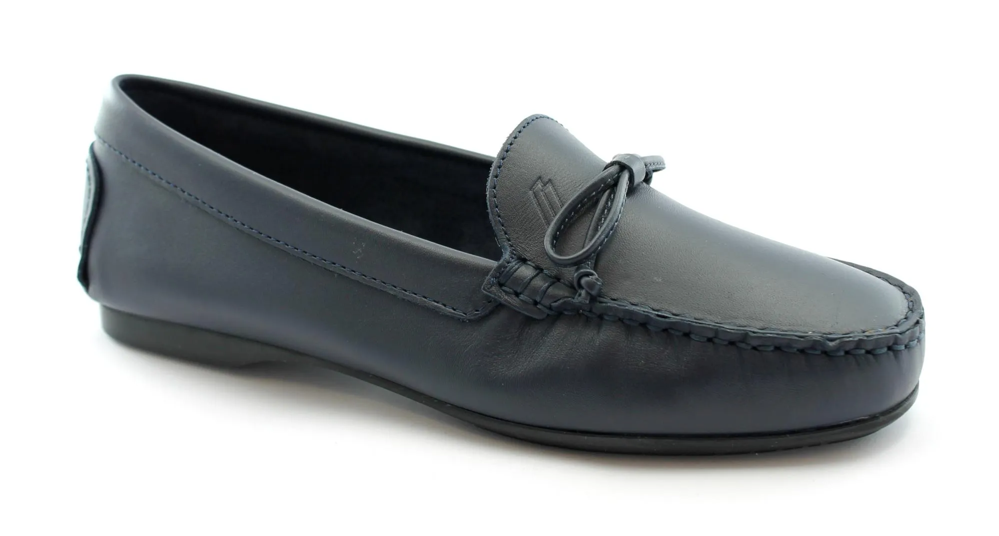FRAU 6873 blu scarpe donna mocassino pelle