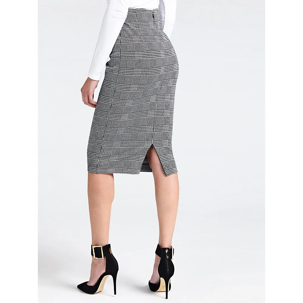 Gonna longuette stampa tartan