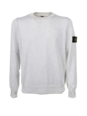 Gray crewneck sweatshirt with logo