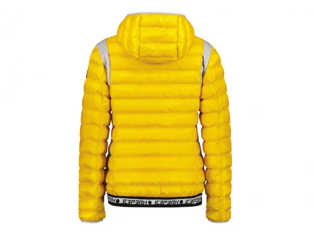 ICEPEAK GIACCA PIUMINO CON CAPPUCCIO DONNA INVERNO 53191 517 440  DIX W YELLOW