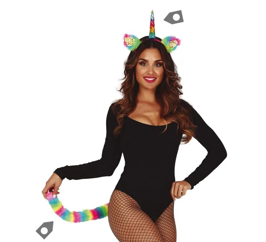 Kit unicorno multicolore da donna
