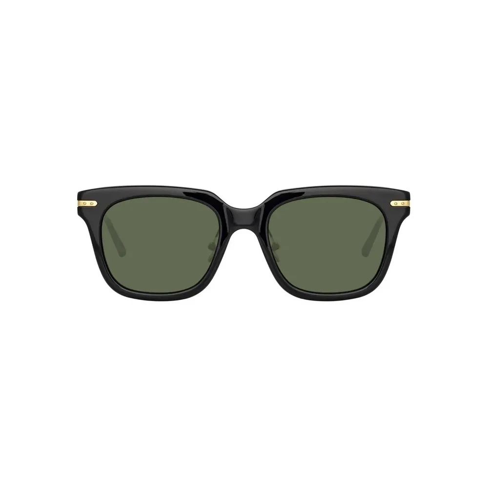 Linda Farrow - Occhiali da Sole D-Frame Empire in Nero - LF28AC5SUN - Linda Farrow Eyewear