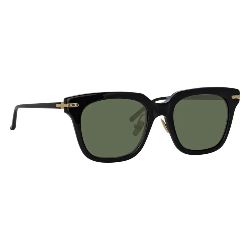 Linda Farrow - Occhiali da Sole D-Frame Empire in Nero - LF28AC5SUN - Linda Farrow Eyewear