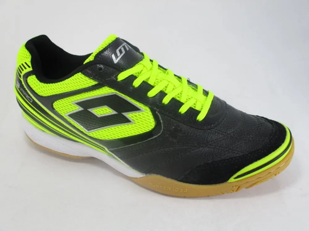 Lotto scarpa da calcetto indoor da uomo Tacto II 200 scarpa da futsal  S7180 black-green