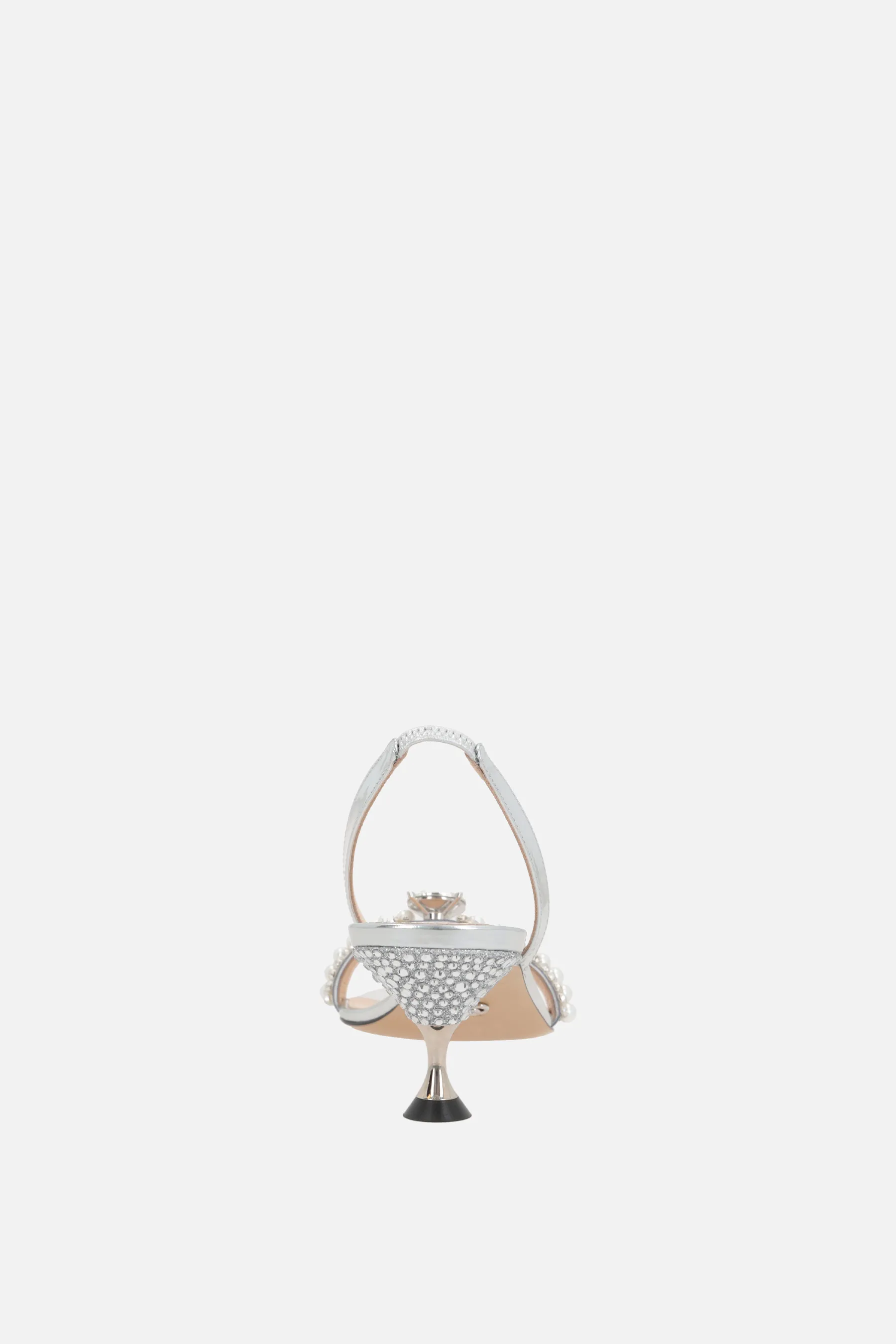 MACH & MACH sandalo Diamond Of Elizabeth in pelle laminata e PVC