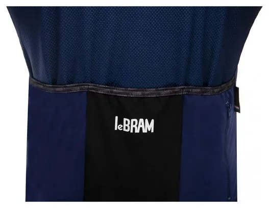 Maglia manica corta LeBram Eze blu navy rosa slim fit