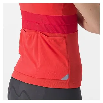 Maglia senza maniche Castelli Anima 4 Rosso Donna