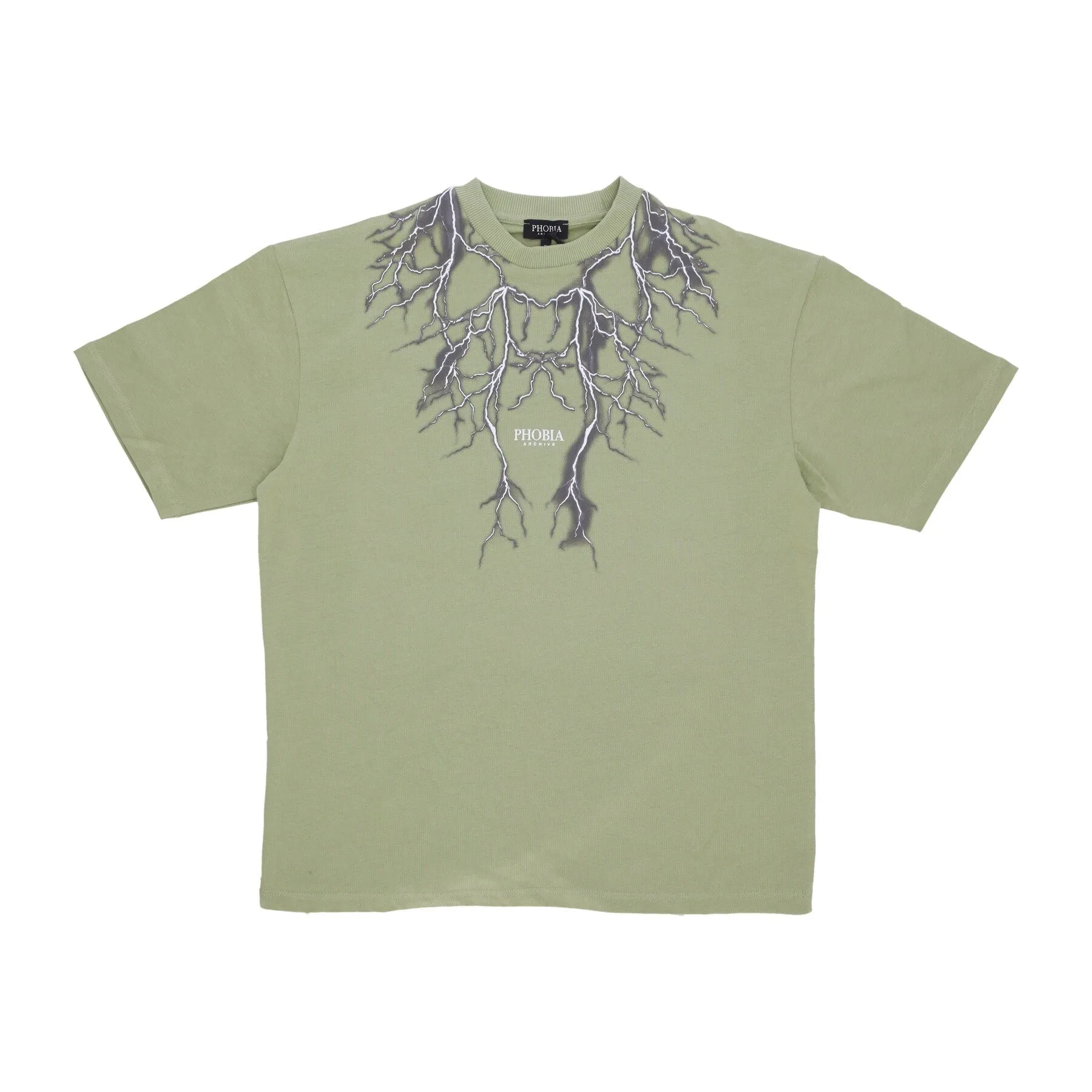 Maglietta Uomo Lightning Print Tee Green/grey