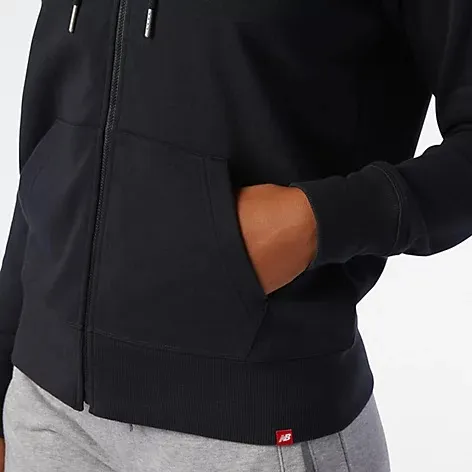 New Balance Essentials FullZip Hoodie Felpa Donna