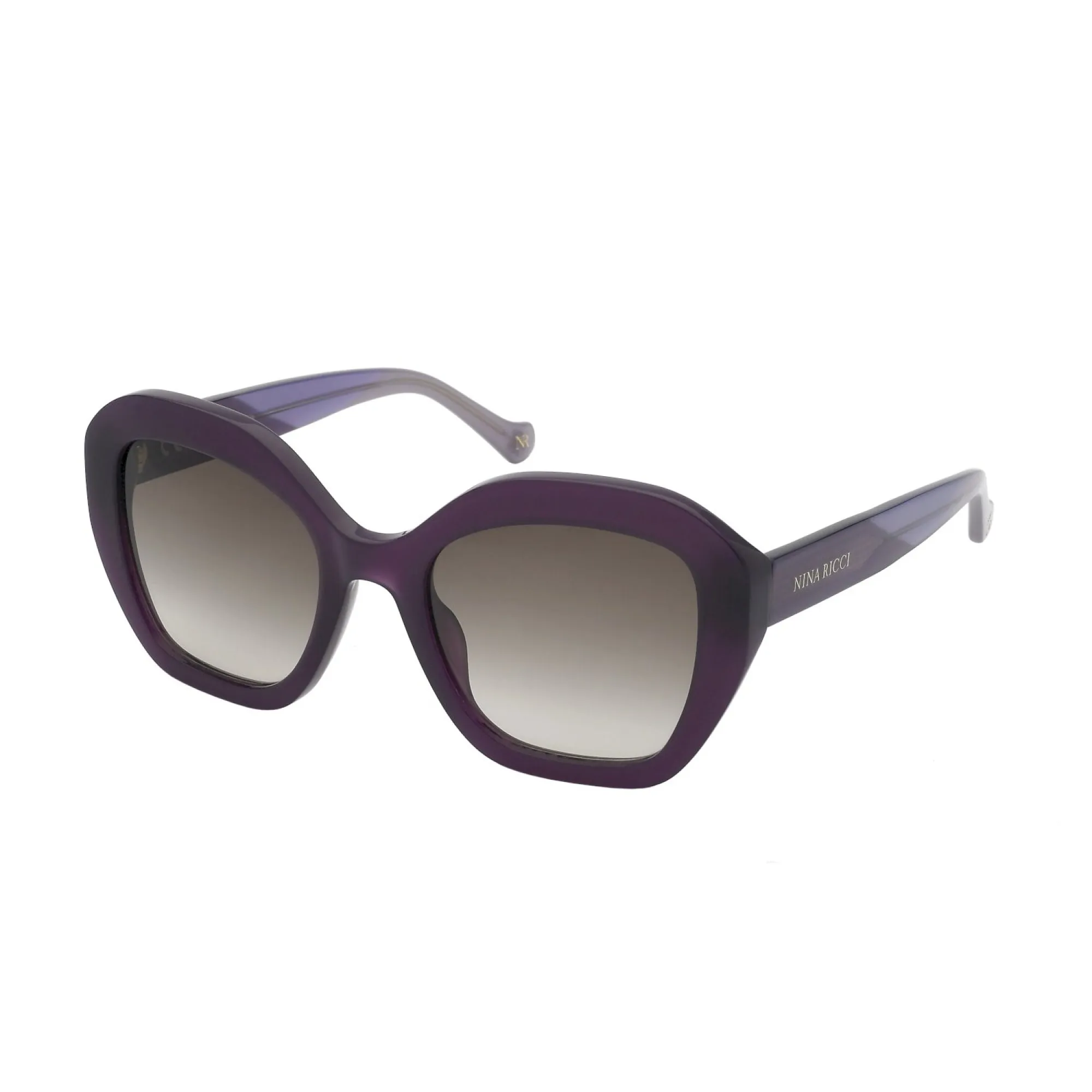   Nina Ricci SNR355 - 096Z Viola Trasparente | Occhiale Da Sole Donna 