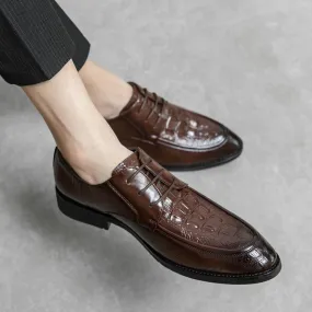 Nuove scarpe derby da uomo nere scarpe a punta stringate marroni da lavoro scarpe formali da uomo fatte a mano taglia 38 46 sped