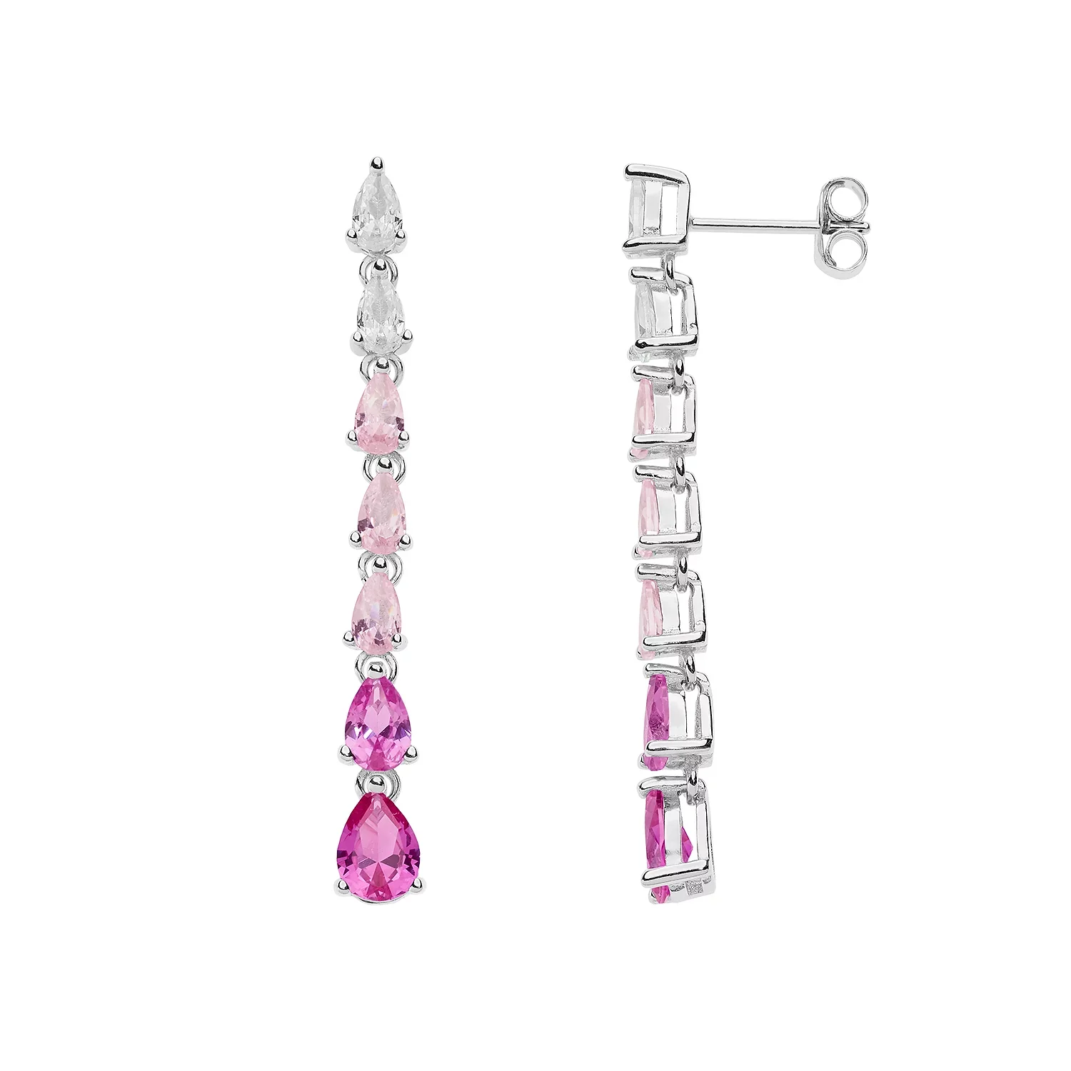 Orecchini Rosa Comete Gioielli Argento Farfalle ORA 190