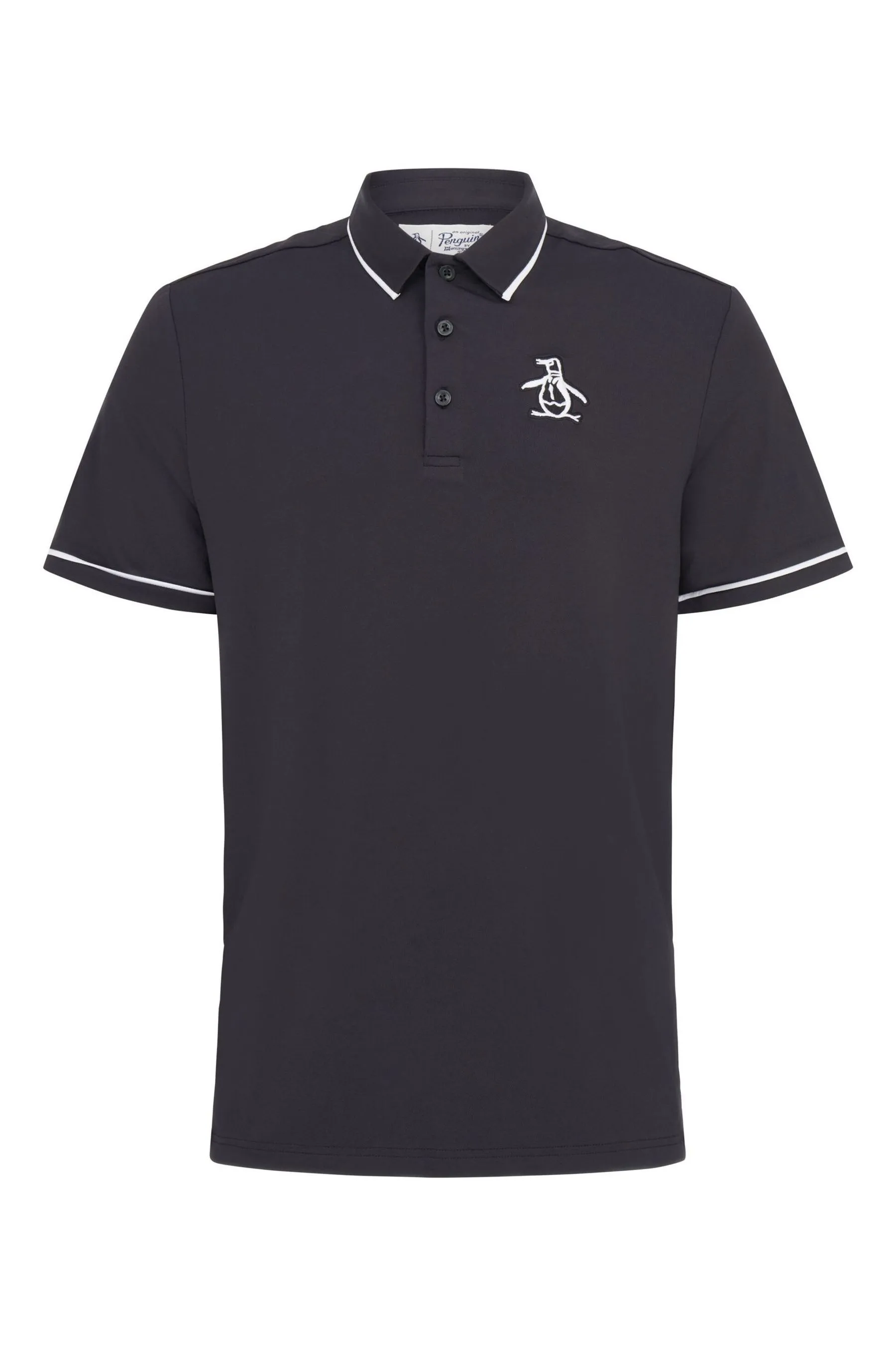 Original Penguin Golf - Nero heritage - Polo con logo Grande Pete