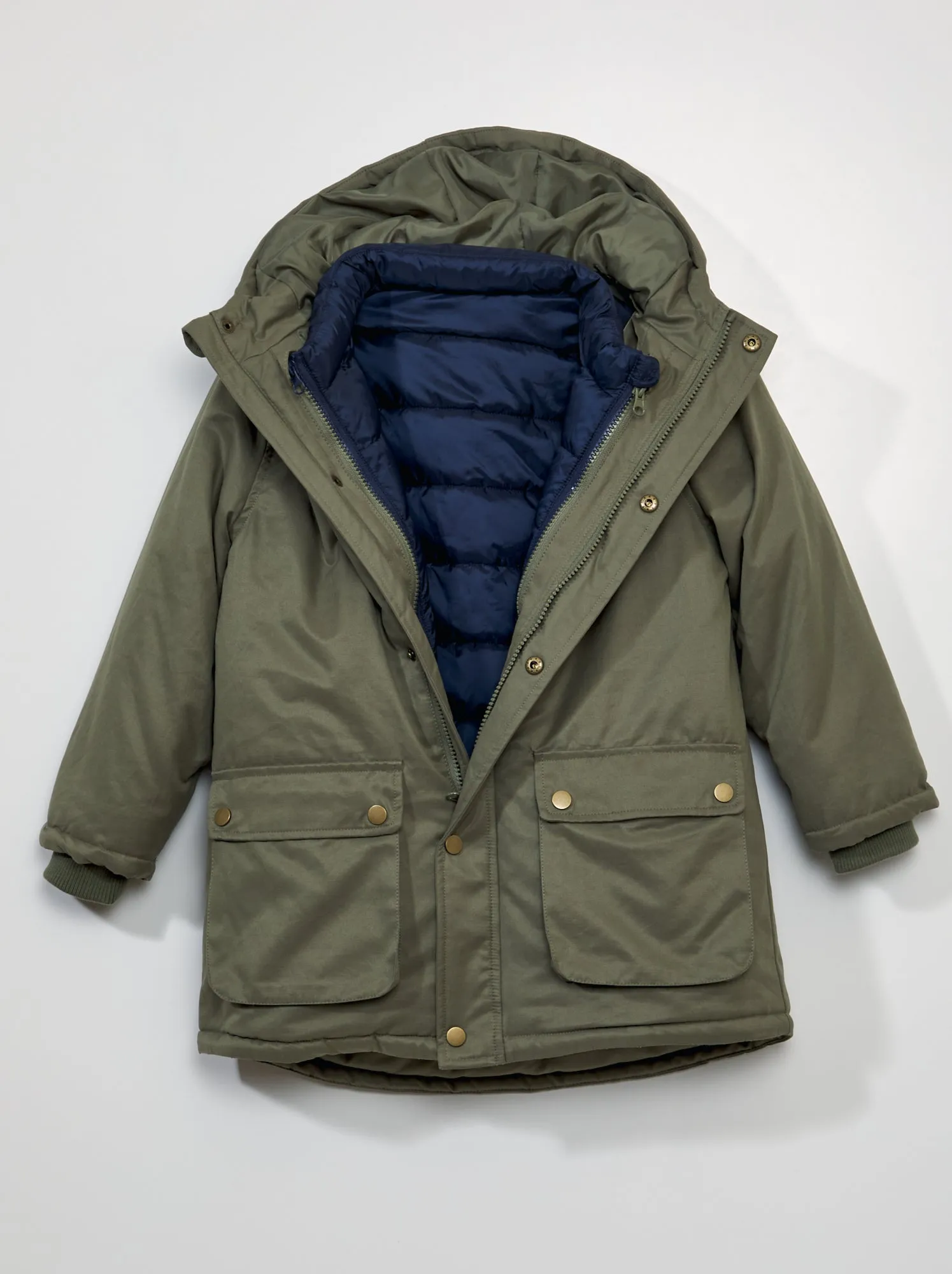 Parka + piumino 3-in-1 - KAKI