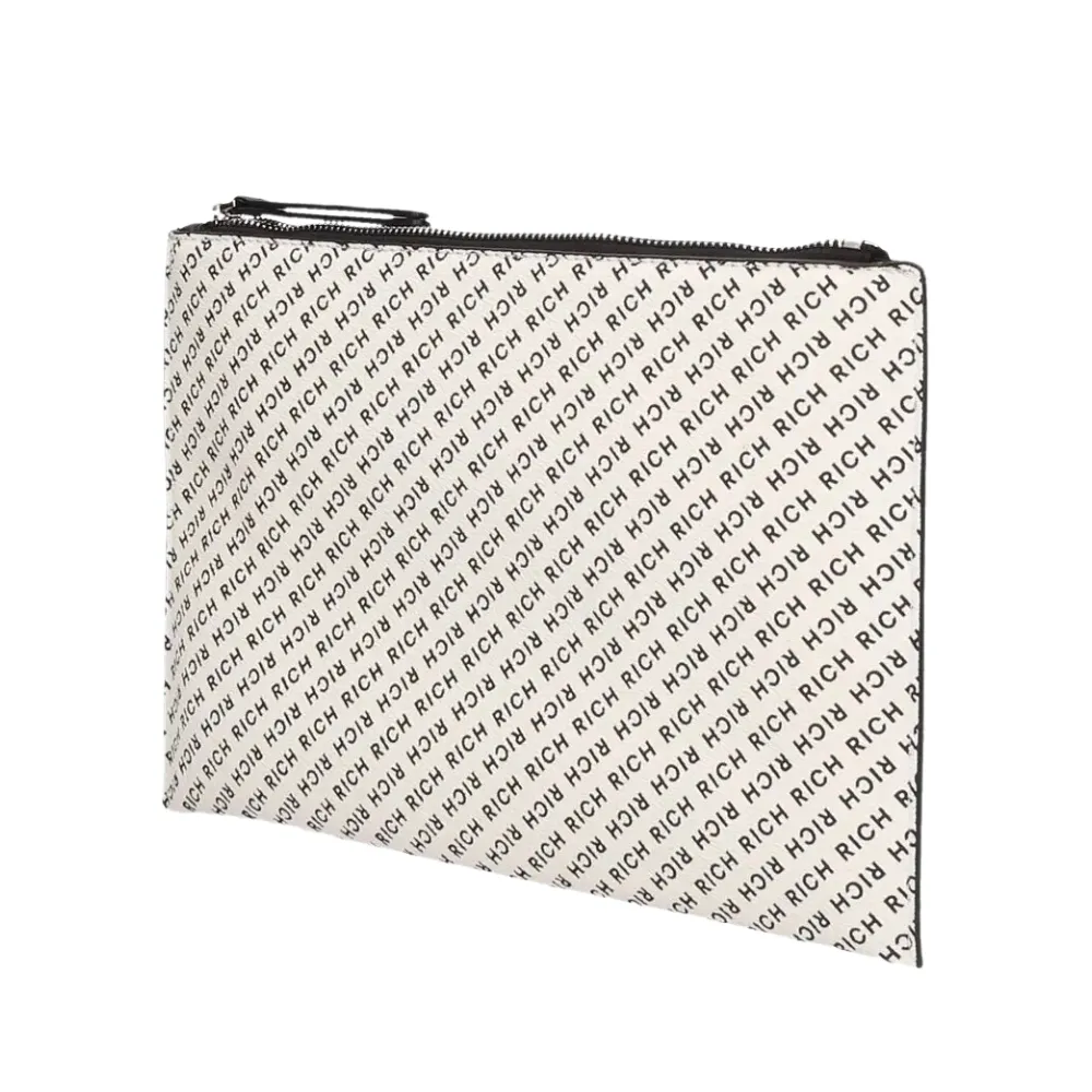 Pochette John Richmond con logo all over