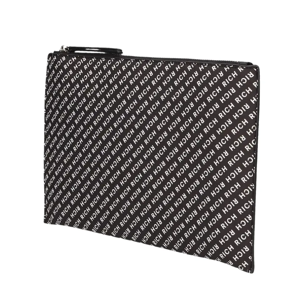 Pochette John Richmond con logo all over