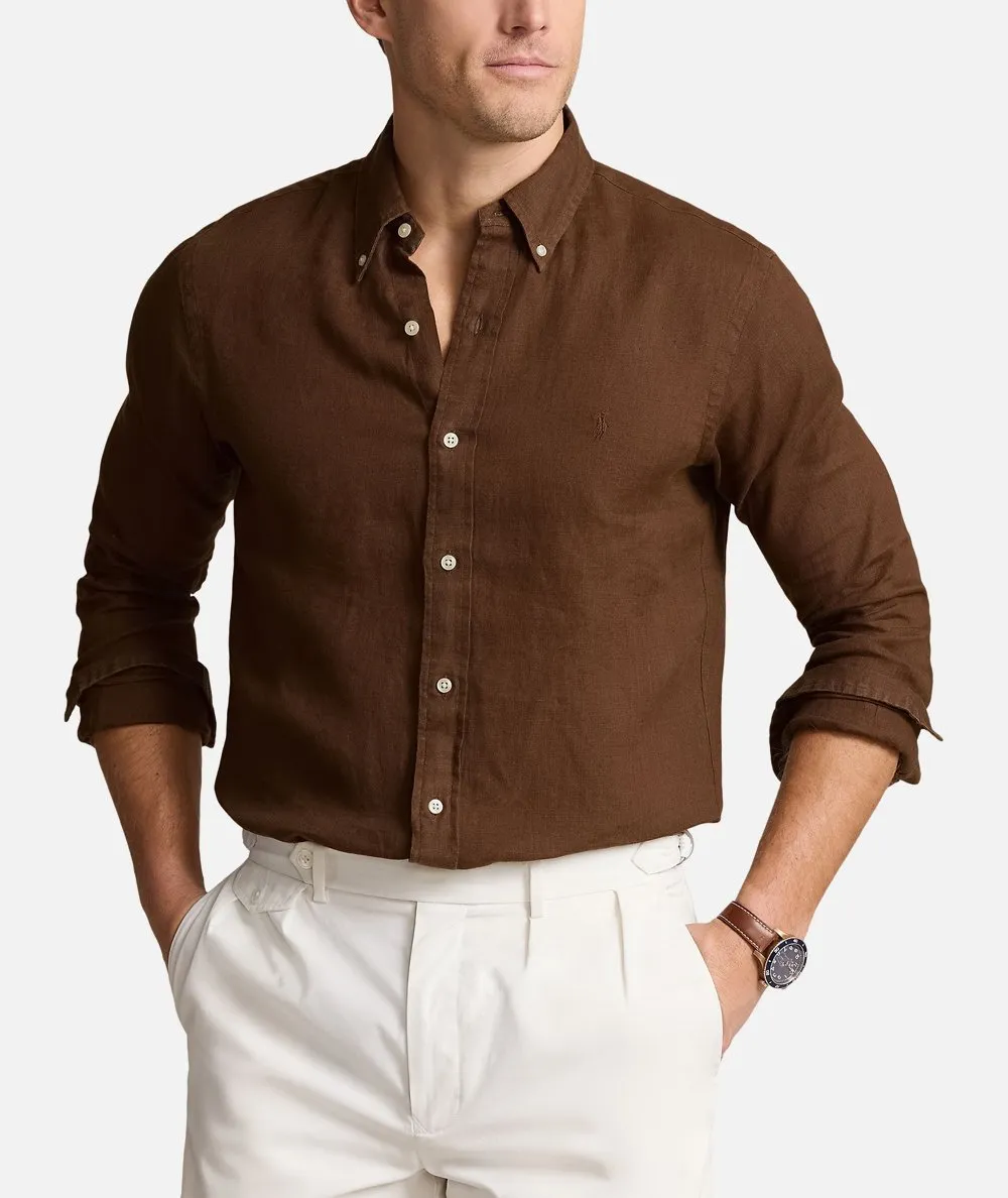 POLO RALPH LAUREN UOMO--Camicia in lino